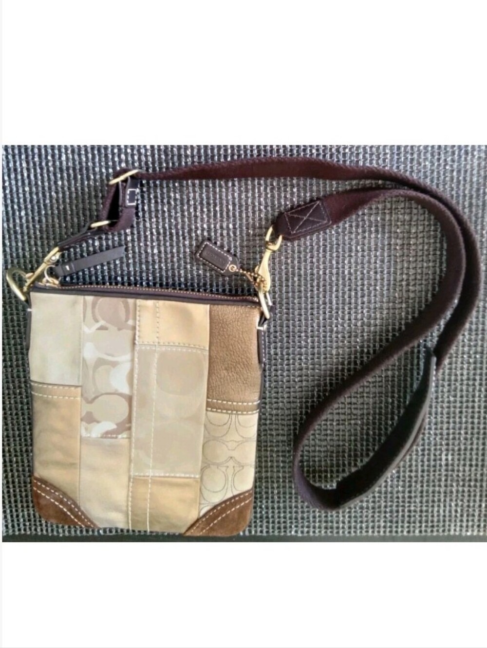 Coach Patchwork Crossbody Messenger Bag - Picture 10 of 10